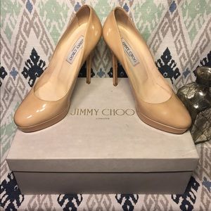 Jimmy Choo SCUFF Cosmic Patent Leather Platform 38